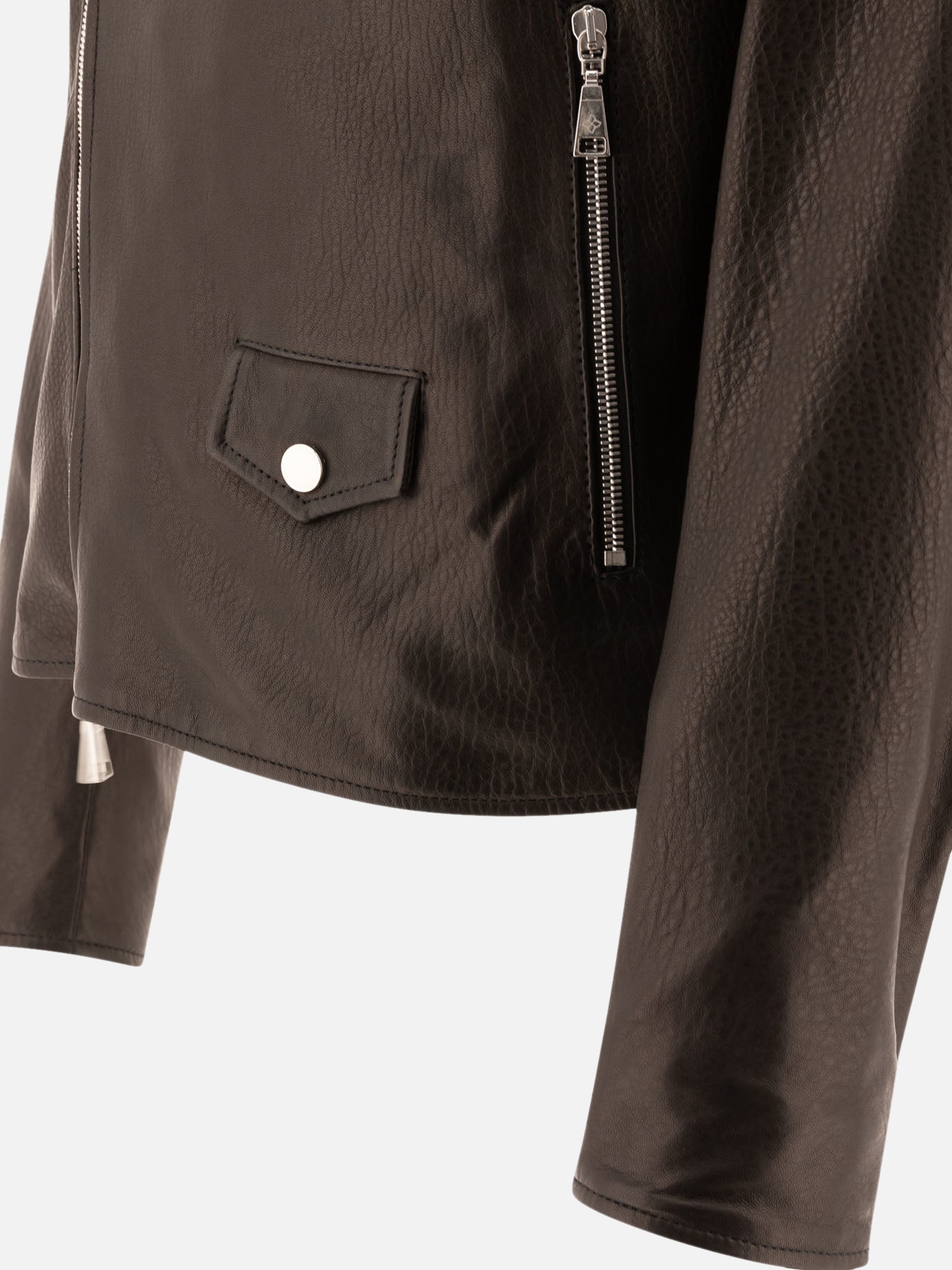 Giacche in pelle Solid colour  Nero - Tagliatore Uomo | PDP | VIETTI Online Store | Zoom-Modal_4
