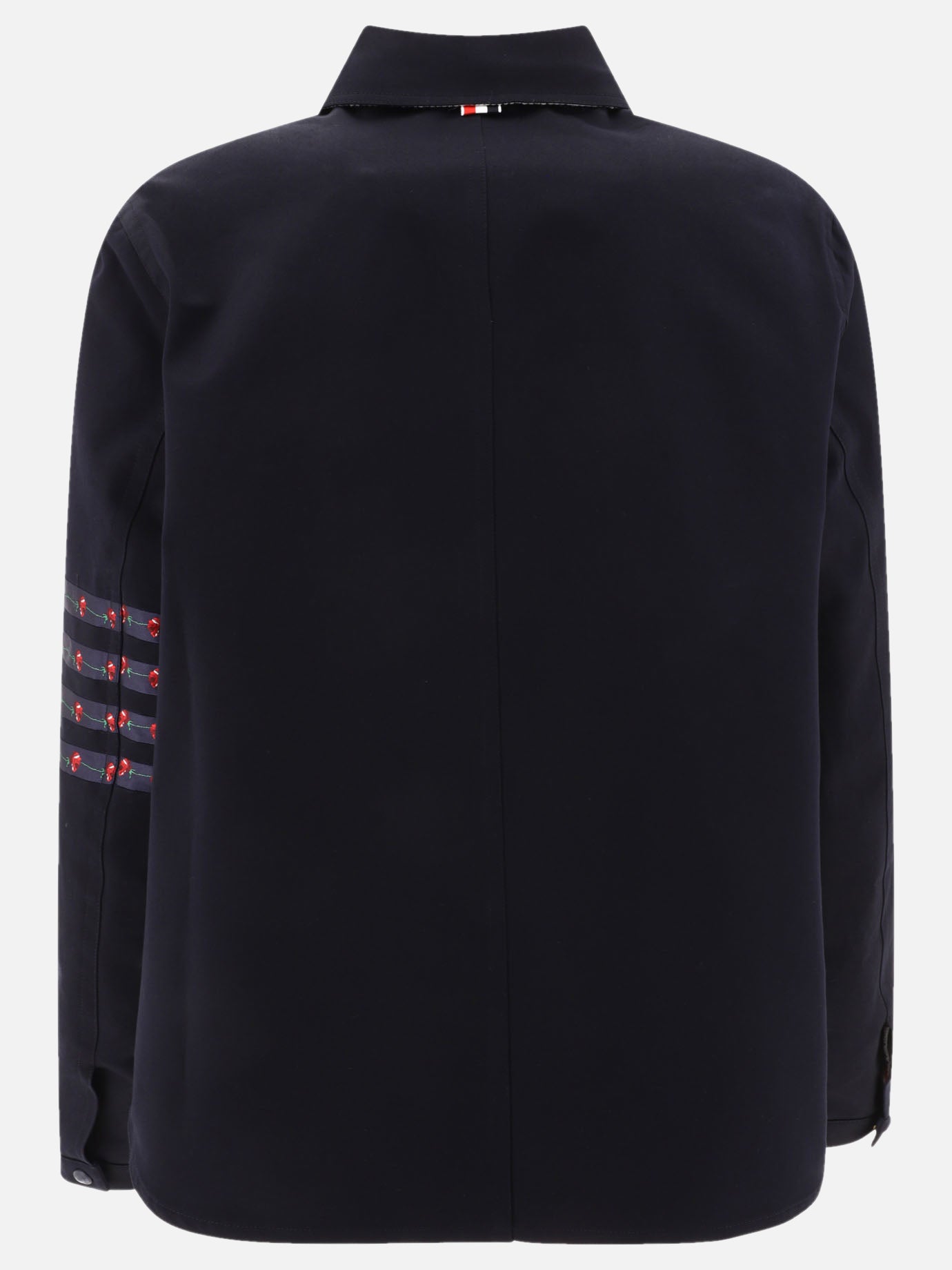 Thom Browne "4 Bar" overshirt jacket Blue