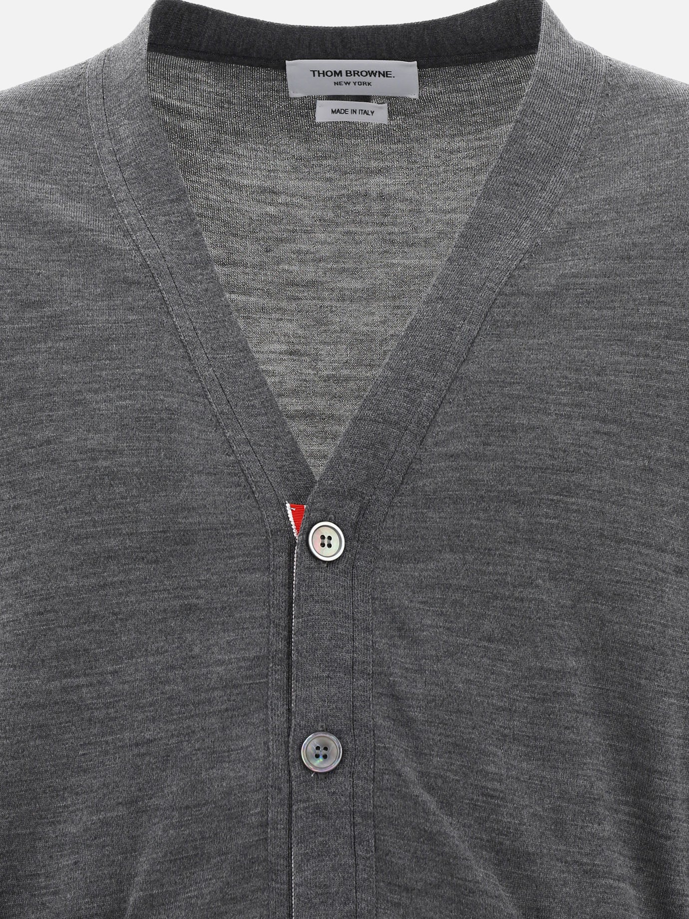 Thom Browne "4-bar" cardigan Grey