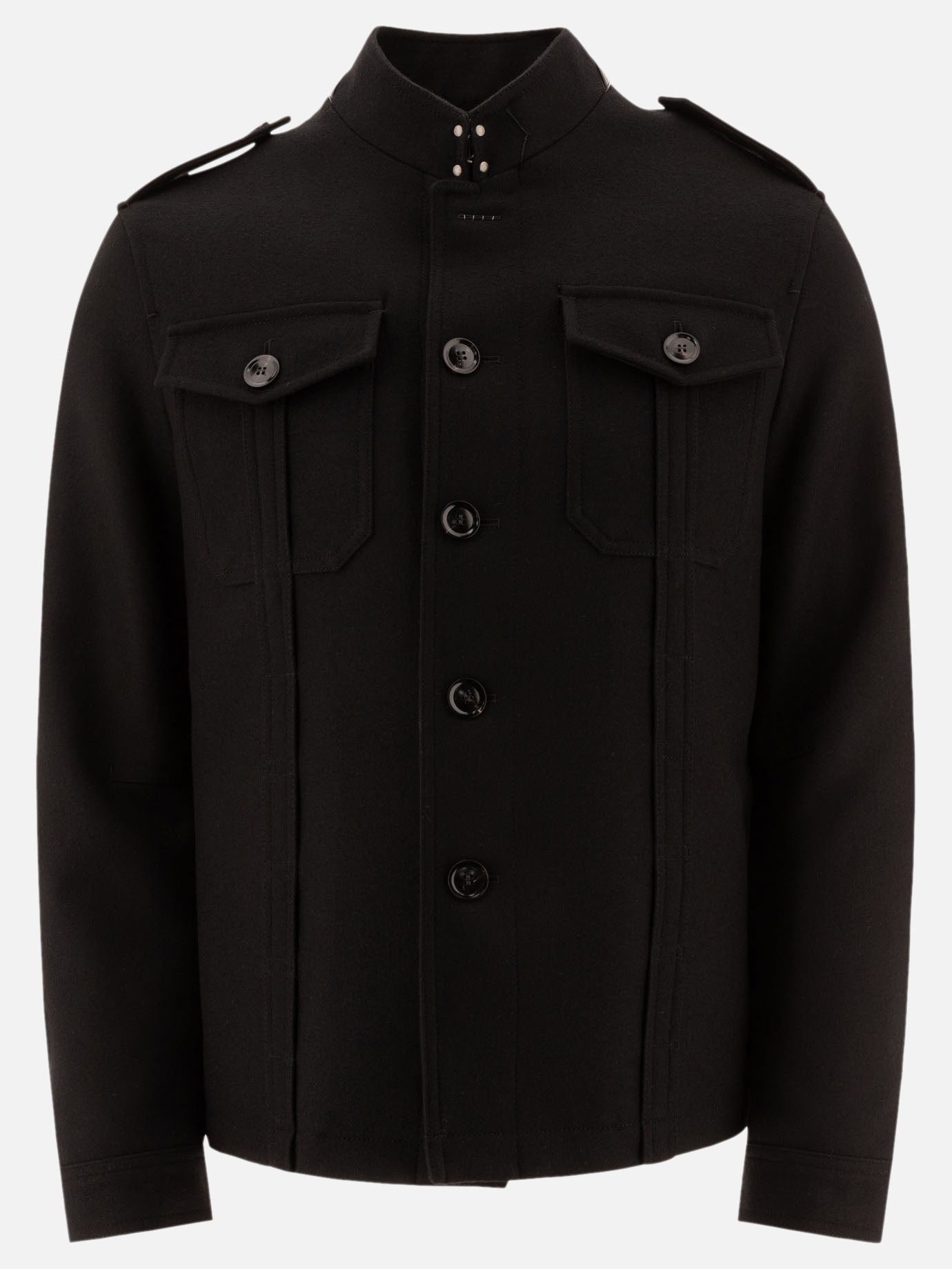 Overshirt jackets Solid colour  Black - Tom Ford Men | PDP | VIETTI Online Store | thumbnail