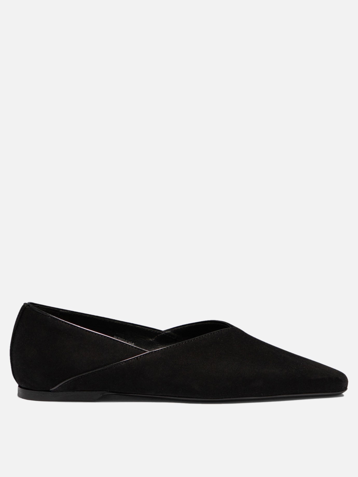 Toteme Suede ballet flats Black