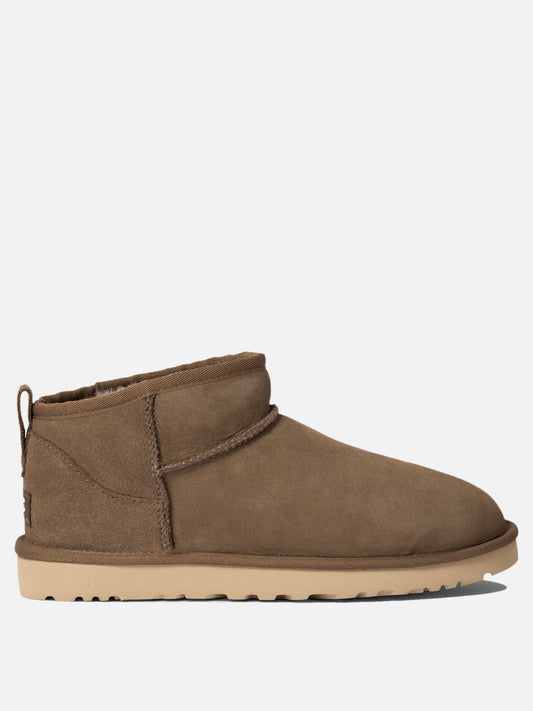 Ugg "Classic Ultra Mini" ankle boots Brown