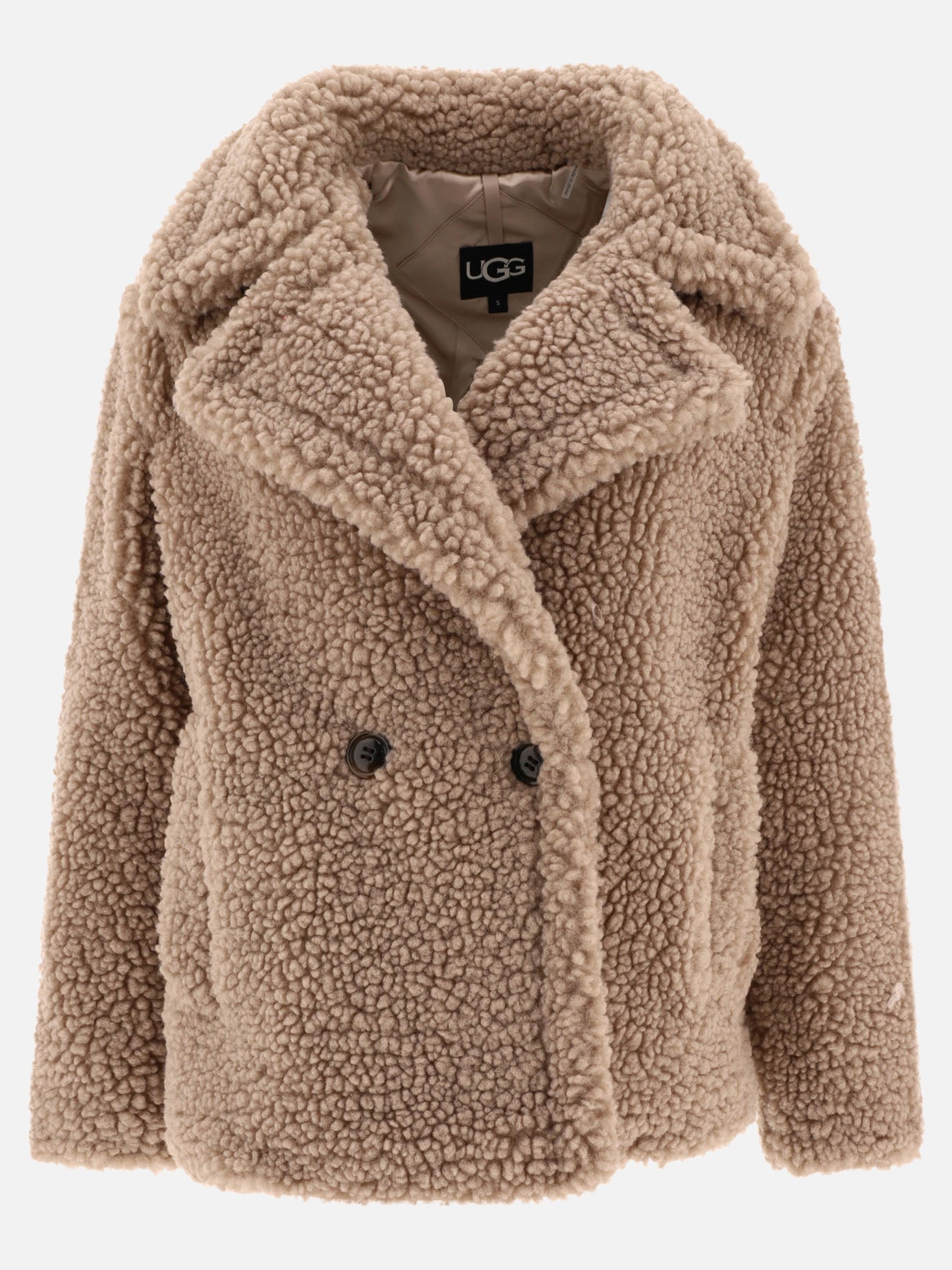 Short coats Solid colour  Beige - Ugg Women | PDP | VIETTI Online Store | Zoom-Modal
