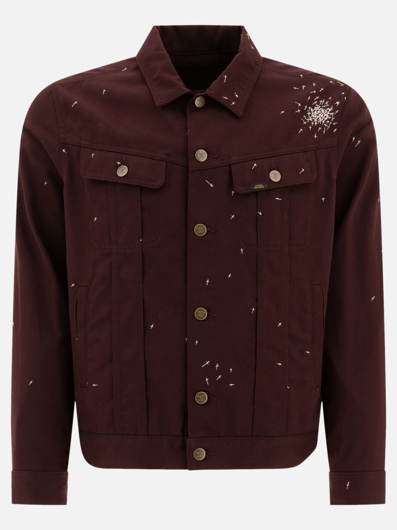 Embroidered trucker jacket