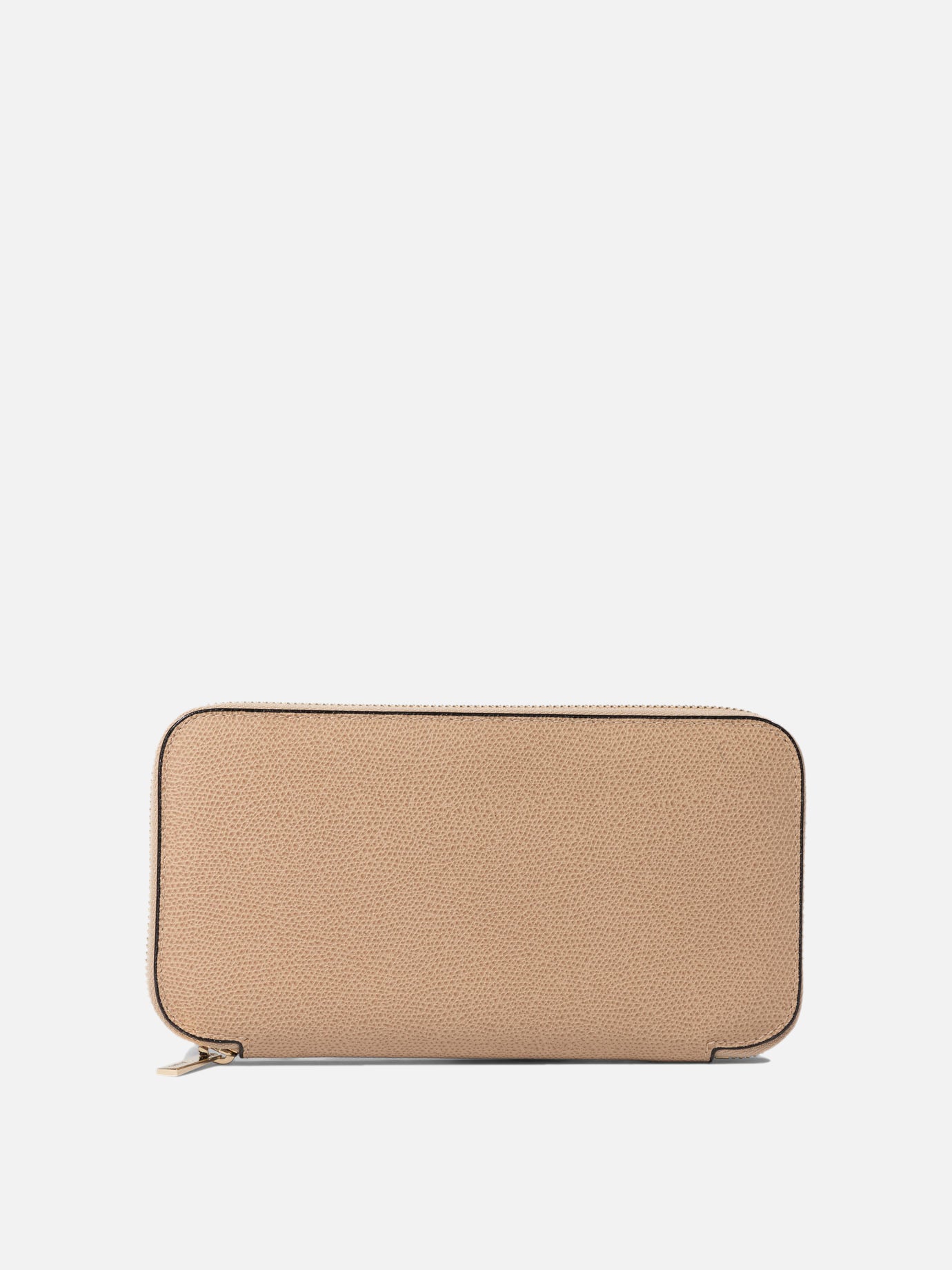 Valextra "10 CC" wallet with zip Beige