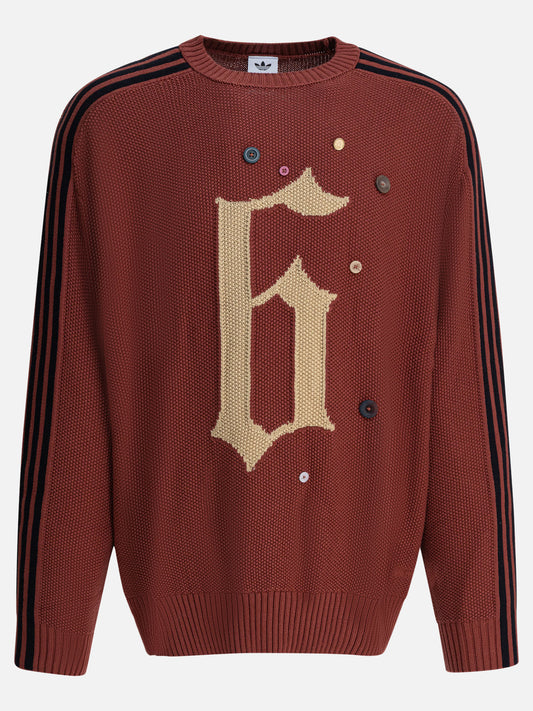 Maglioni girocollo Embroidered  Bordeaux - Adidas Originals Uomo | PDP | VIETTI Online Store 
