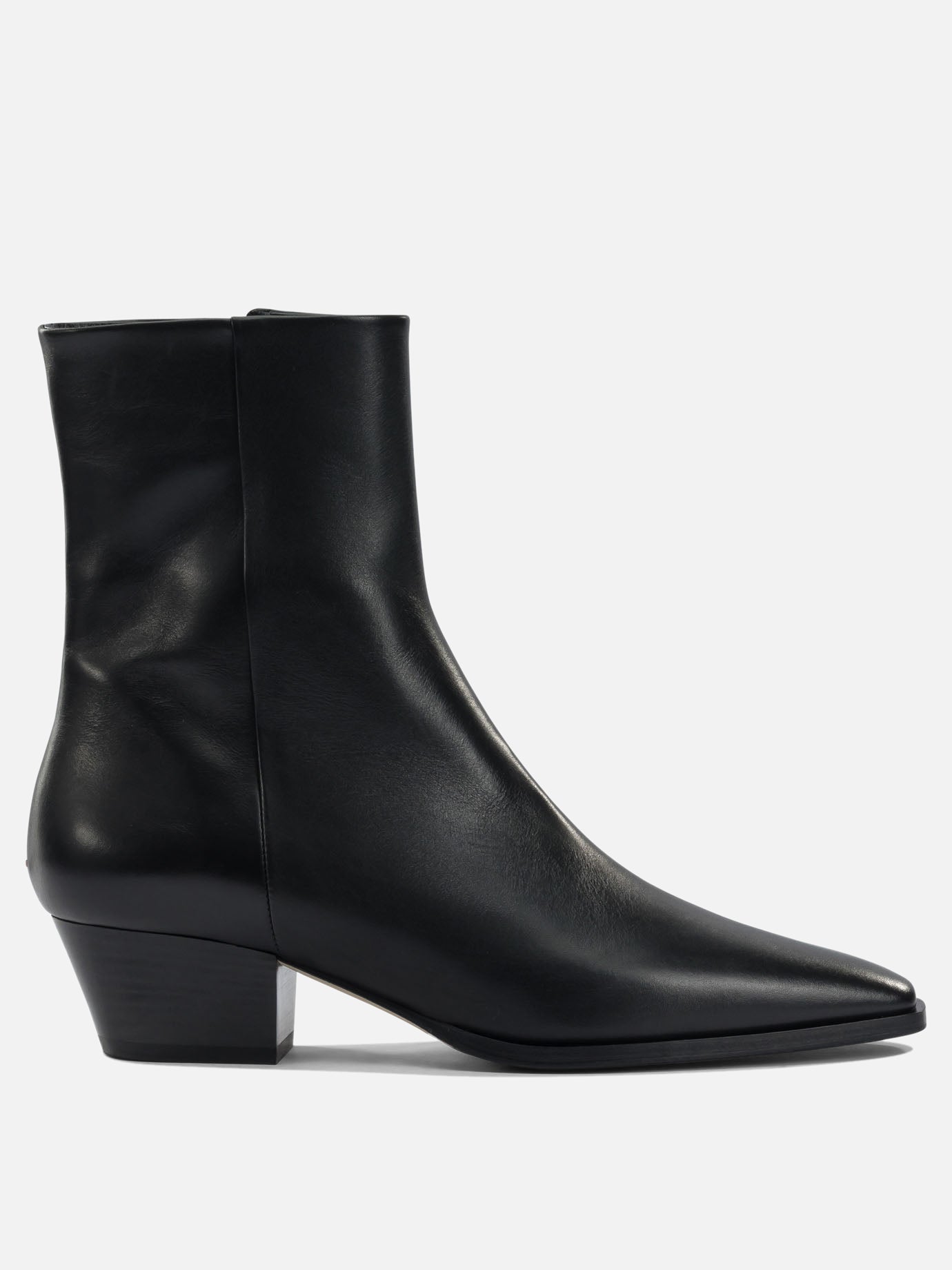 Stivaletti con zip 100% leather - 70% leather 30% rubber  Nero - Aeyde Donna | PDP | VIETTI Online Store | Zoom-Modal
