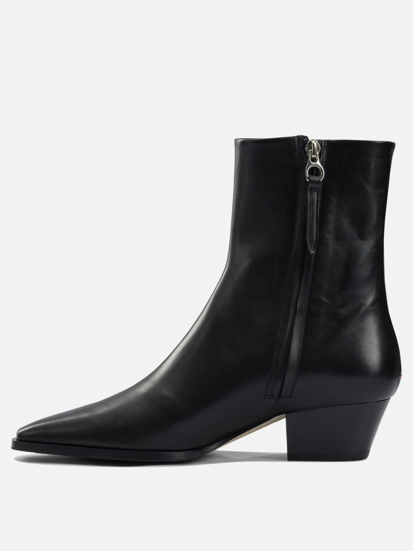 Stivaletti con zip 100% leather - 70% leather 30% rubber  Nero - Aeyde Donna | PDP | VIETTI Online Store | thumbnail_3