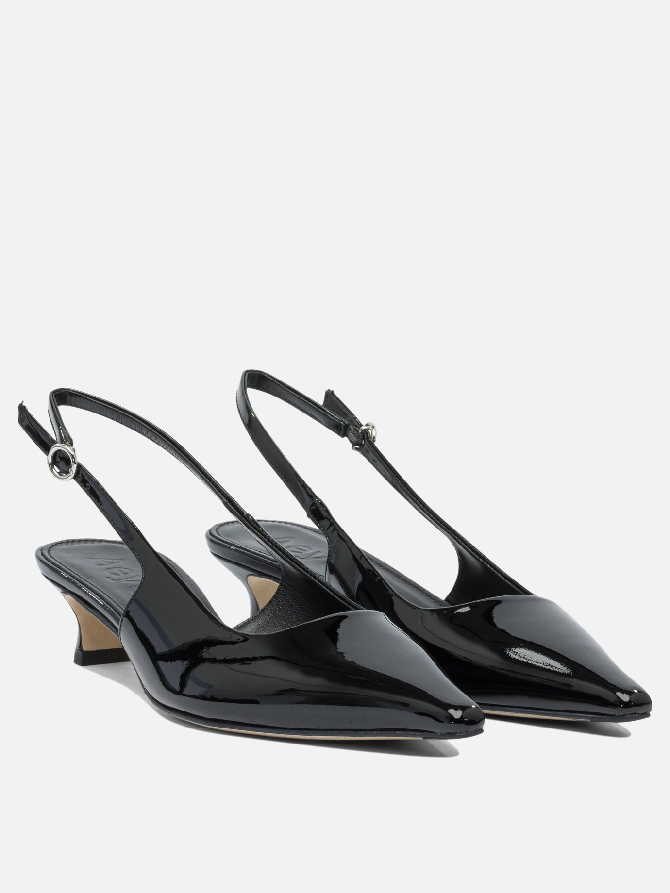 Slingbacks 100% leather - 70% leather 30% rubber  Black - Aeyde Women | PDP | VIETTI Online Store | thumbnail_2