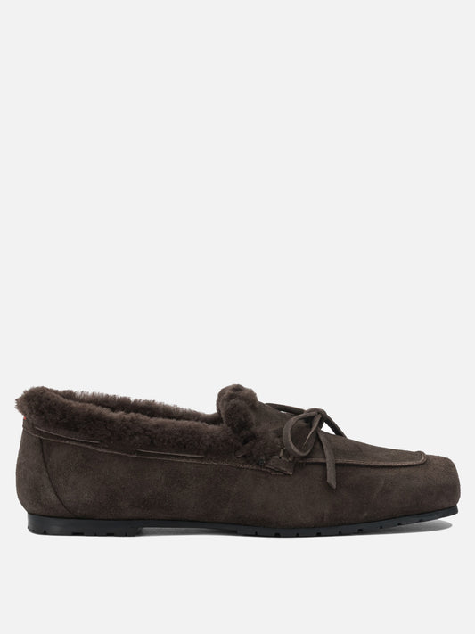 Mocassini 100% cow suede leather - 100% leather  Marrone - Aeyde Donna | PDP | VIETTI Online Store 
