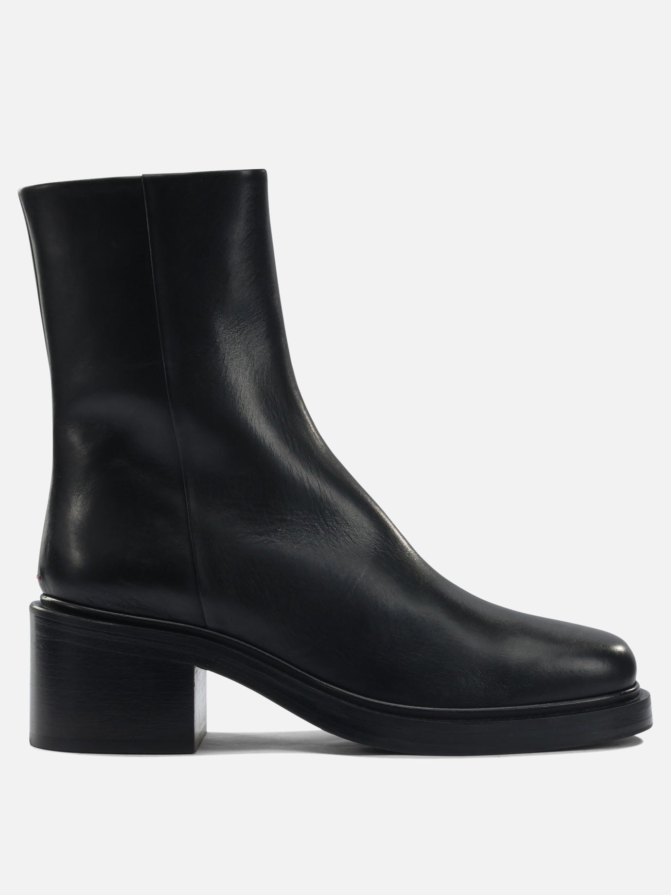 Stivaletti con zip 100% leather - 70% leather 30% rubber  Nero - Aeyde Donna | PDP | VIETTI Online Store | Zoom-Modal
