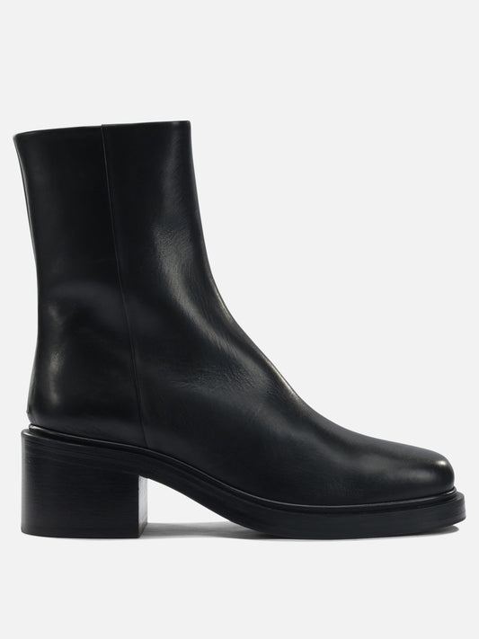 Stivaletti con zip 100% leather - 70% leather 30% rubber  Nero - Aeyde Donna | VIETTI Online Store 
