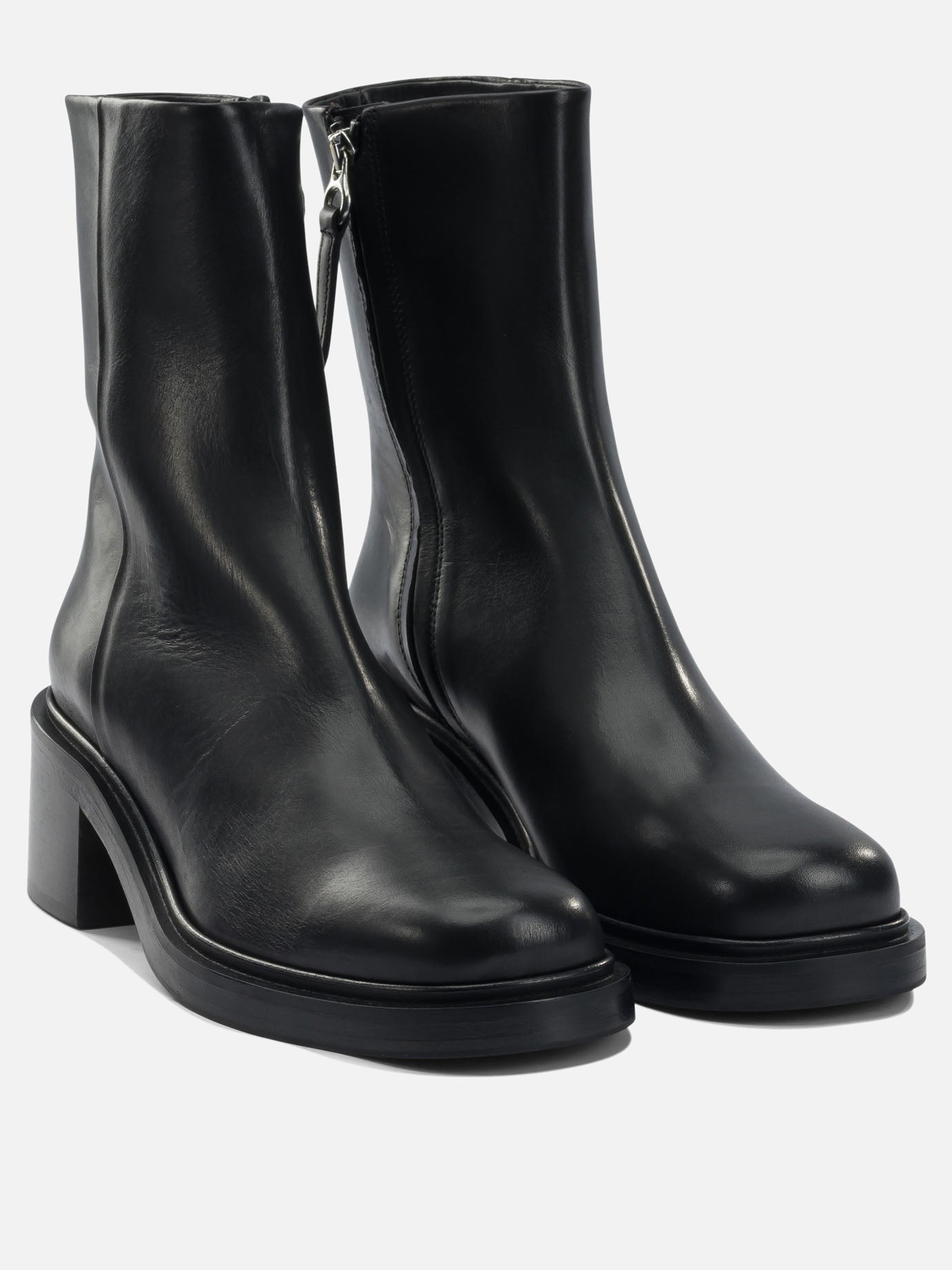 Stivaletti con zip 100% leather - 70% leather 30% rubber  Nero - Aeyde Donna | PDP | VIETTI Online Store | thumbnail_2