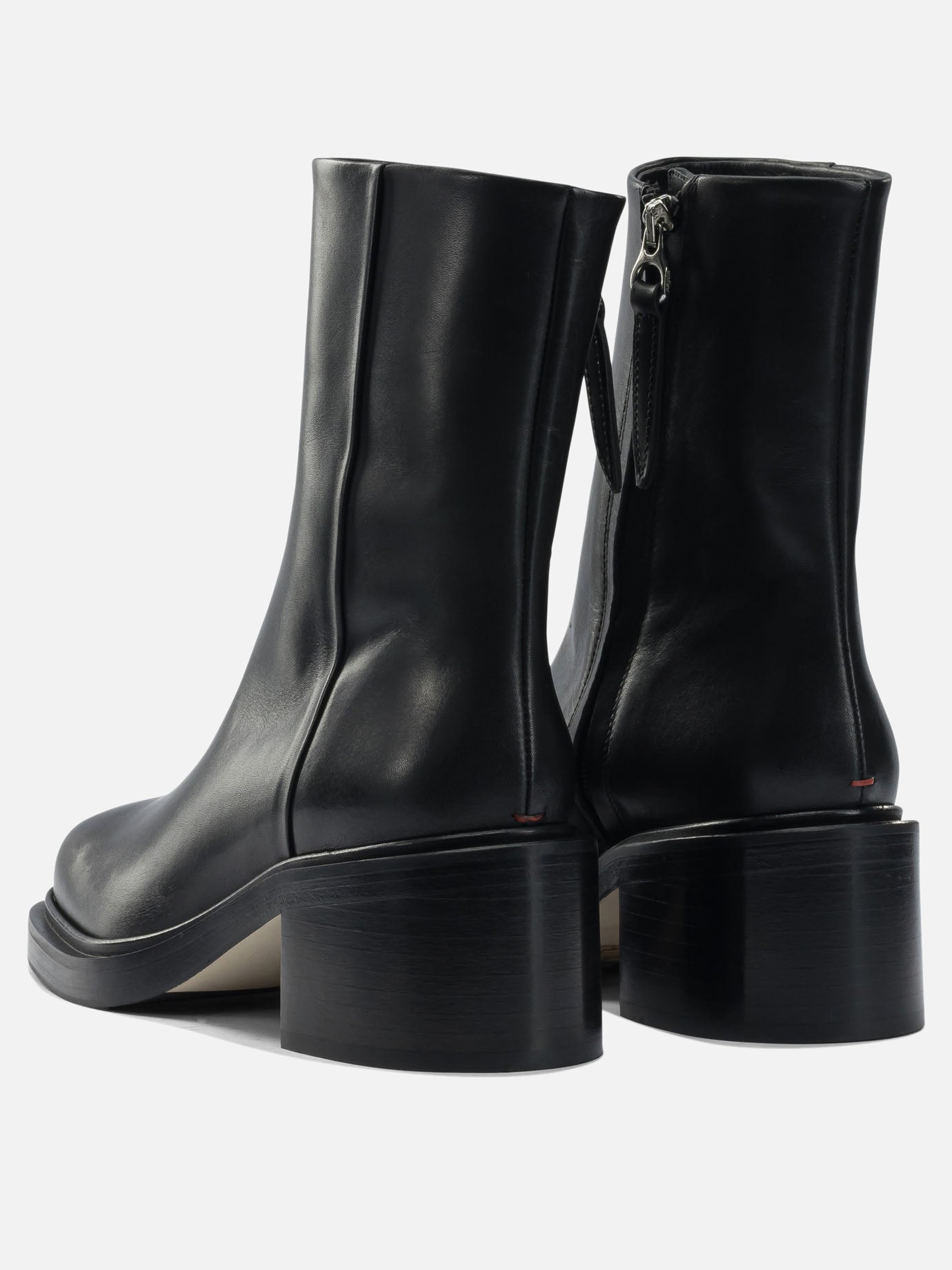 Stivaletti con zip 100% leather - 70% leather 30% rubber  Nero - Aeyde Donna | PDP | VIETTI Online Store | thumbnail_4