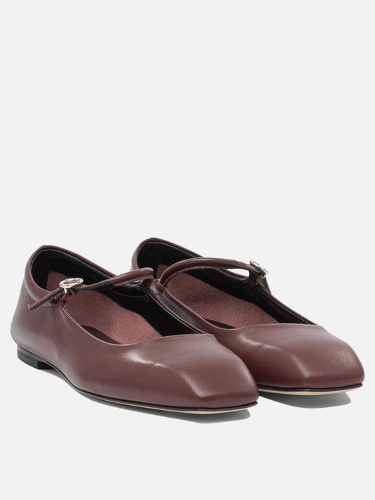Mary Jane ballet flats 100% leather - 100% leather  Bordeaux - Aeyde Women | PDP | VIETTI Online Store | 2
