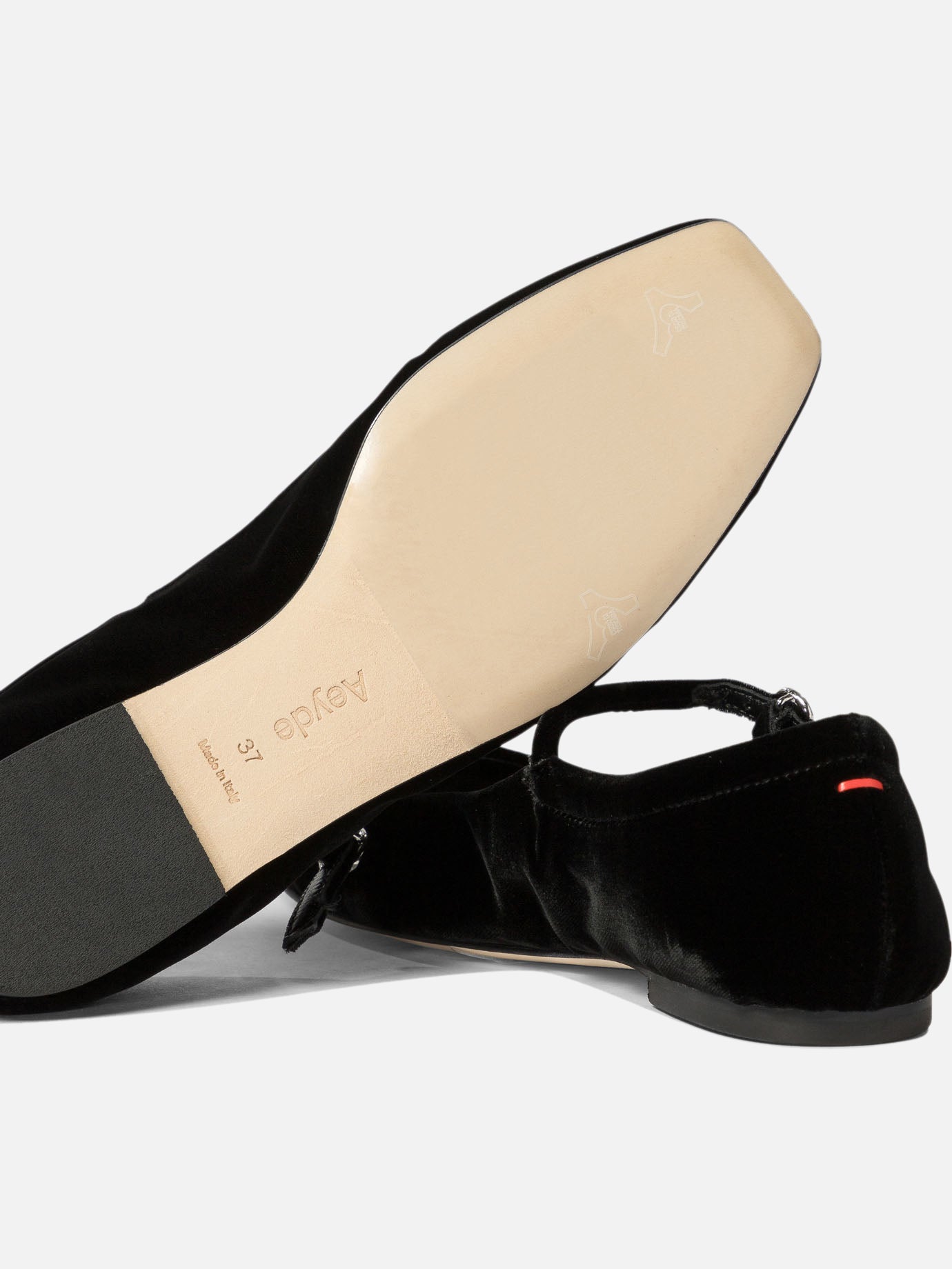 Ballerine Mary Jane 100% velvet - 100% leather  Nero - Aeyde Donna | PDP | VIETTI Online Store | thumbnail_5