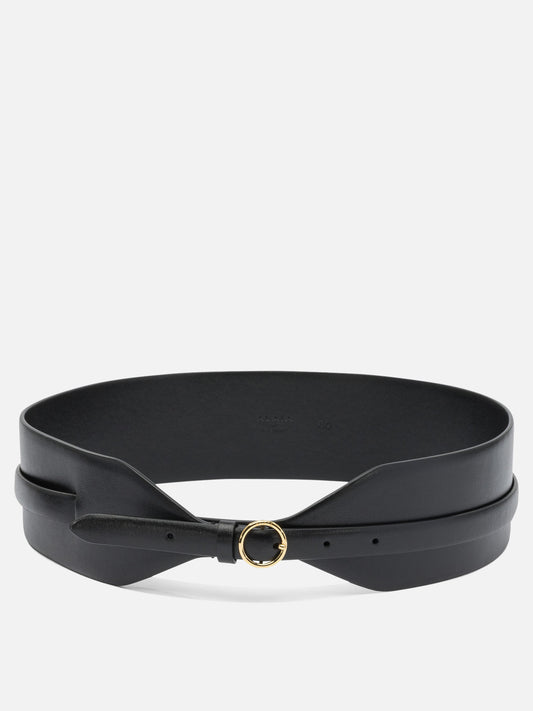 Leather belts Solid colour  Black - Alaïa Women | PDP | VIETTI Online Store 
