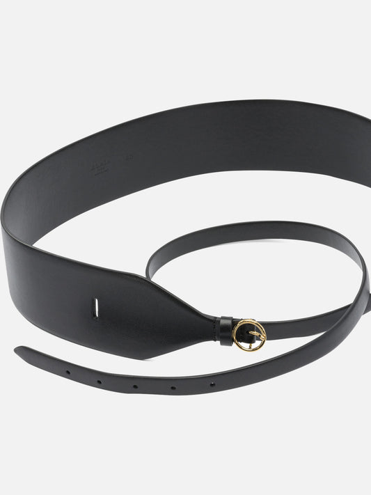 Leather belts Solid colour  Black - Alaïa Women | PDP | VIETTI Online Store | 2
