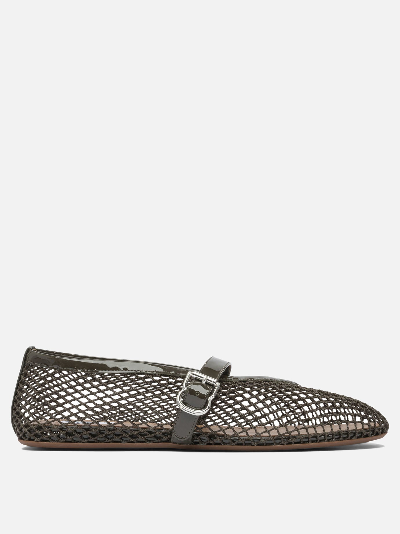 Alaïa Mesh ballet flats Green