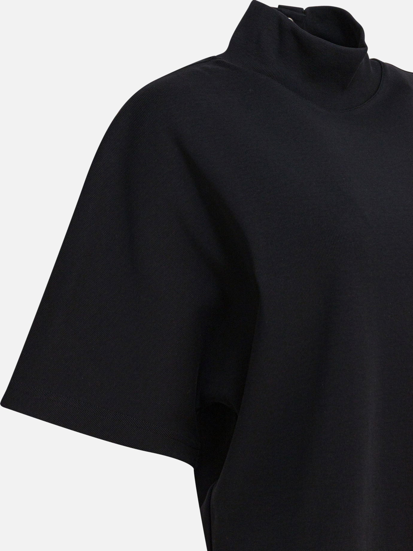 T-shirt lupetto Solid colour  Nero - Alaïa Donna | PDP | VIETTI Online Store | thumbnail_4