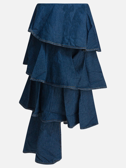 Gonne midi Denim  Blu - Alaïa Donna | PLP | VIETTI Online Store 
