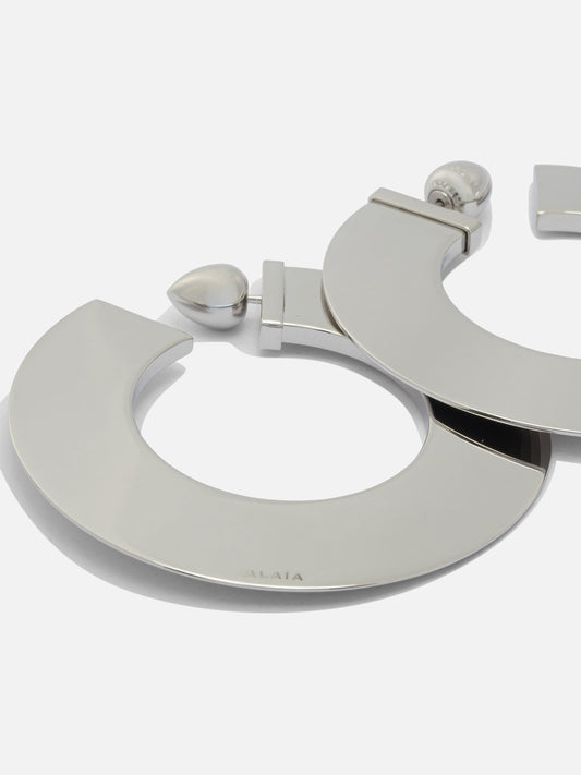 Earrings 95% aluminum 5% brass  Silver - Alaïa Women | PDP | VIETTI Online Store | 2
