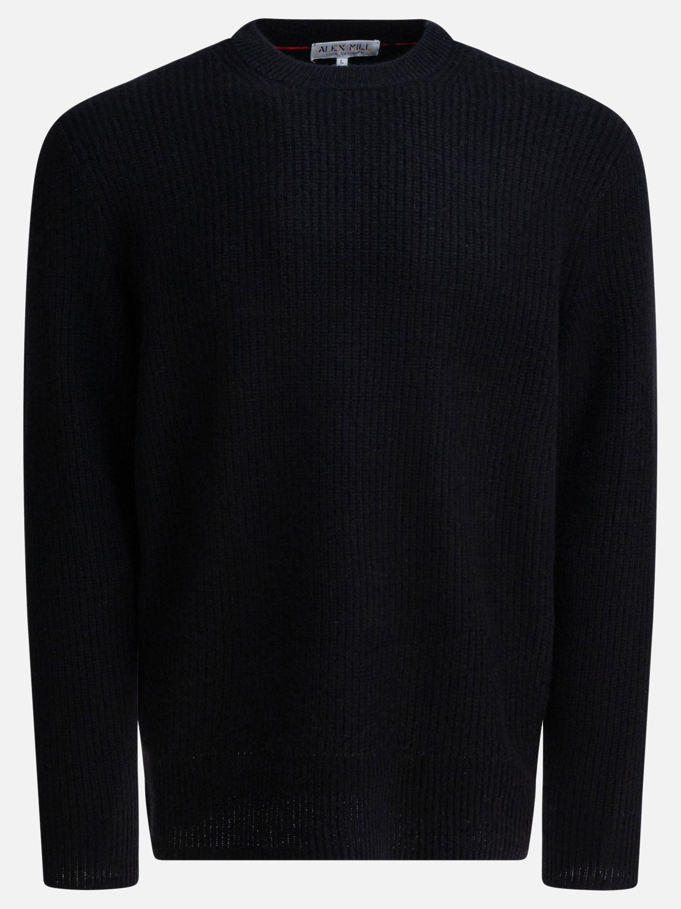 Crewneck sweaters Solid colour  Black - Alex Mill Men | PDP | VIETTI Online Store | thumbnail