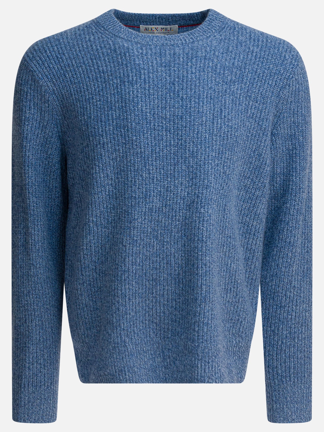 Crewneck sweaters Solid colour  Light blue - Alex Mill Men | PDP | VIETTI Online Store | thumbnail