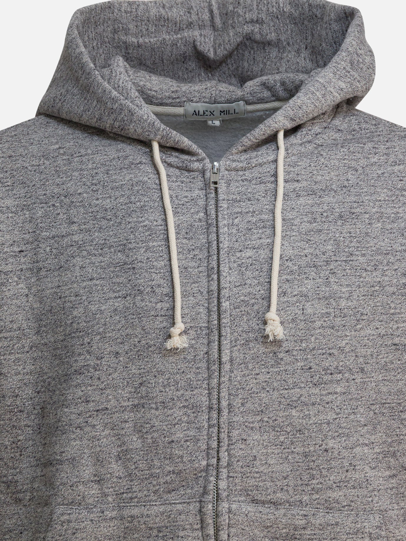 Full zip sweatshirts Solid colour  Grey - Alex Mill Men | PDP | VIETTI Online Store | thumbnail_3