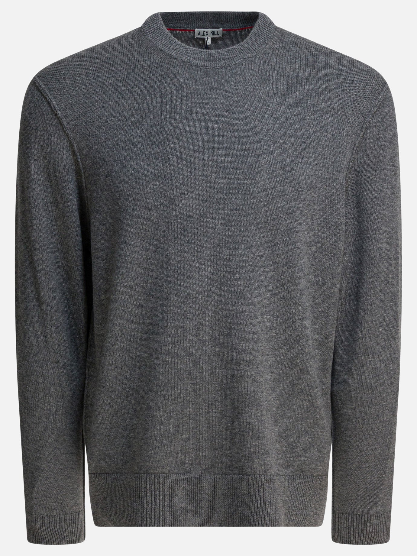Crewneck sweaters Solid colour  Grey - Alex Mill Men | PDP | VIETTI Online Store | thumbnail