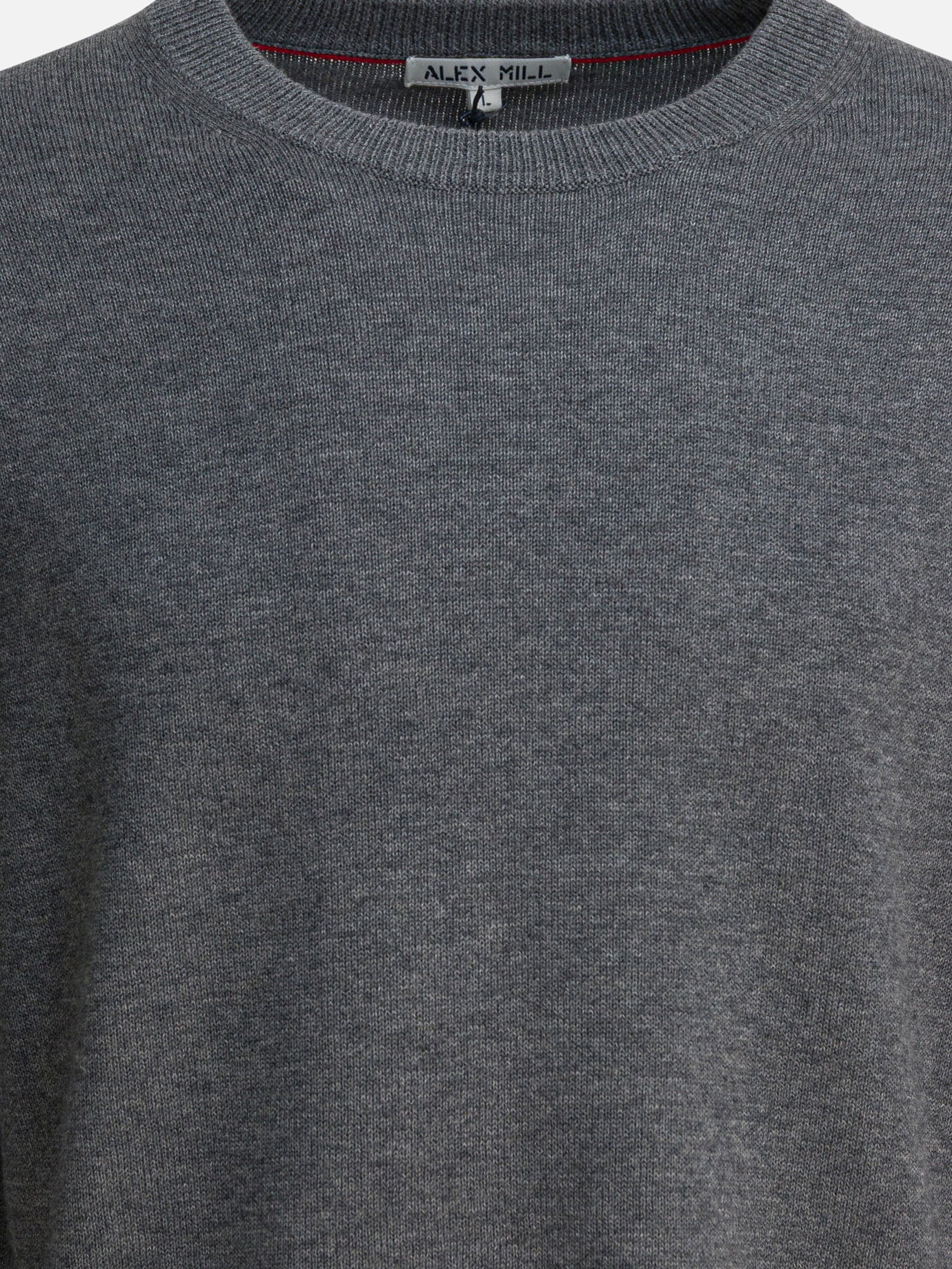 Crewneck sweaters Solid colour  Grey - Alex Mill Men | PDP | VIETTI Online Store | Zoom-Modal_3
