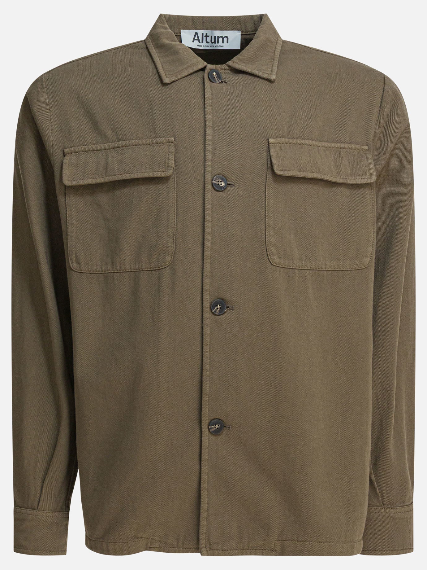 Giacche overshirt Solid colour  Verde - Altum Uomo | PDP | VIETTI Online Store | thumbnail
