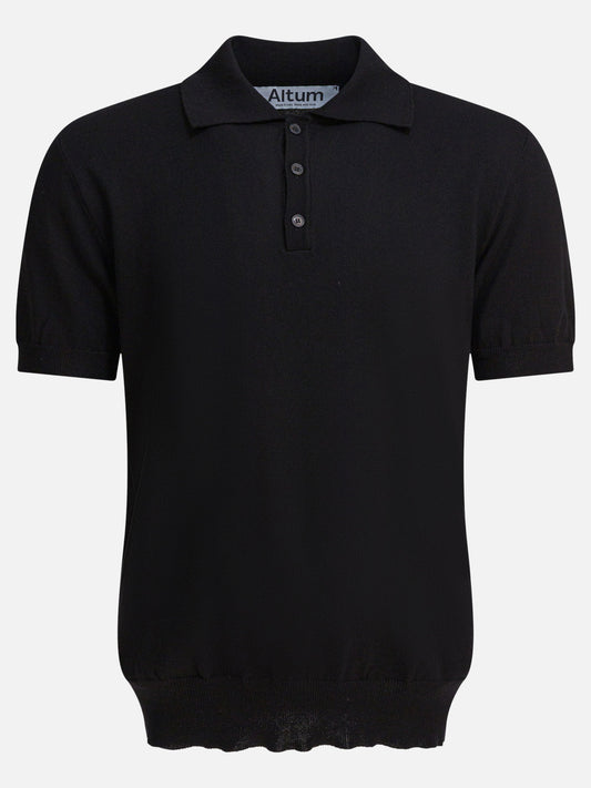 Polo shirts with buttons Solid colour  Black - Altum Men | PLP | VIETTI Online Store 

