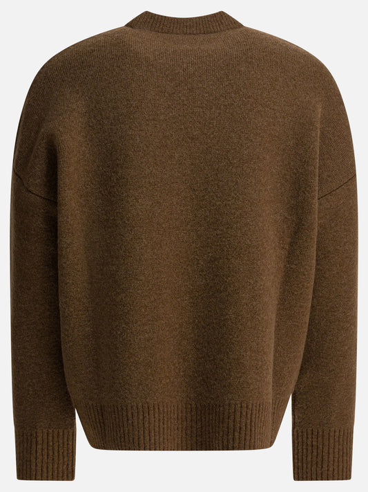 Crewneck sweaters Logo  Brown - Ami Paris Men | PLP | VIETTI Online Store | 2

