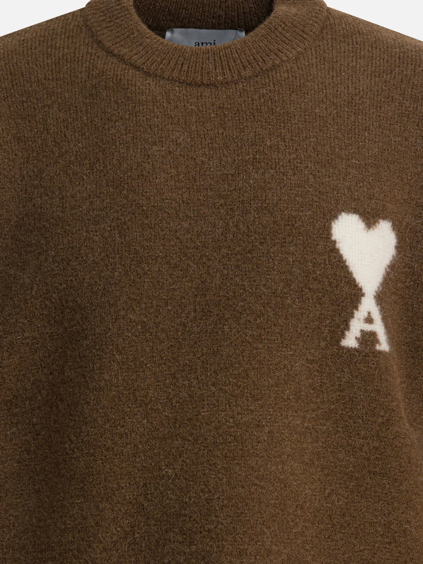 Crewneck sweaters Logo  Brown - Ami Paris Men | PDP | VIETTI Online Store | Zoom-Modal_3
