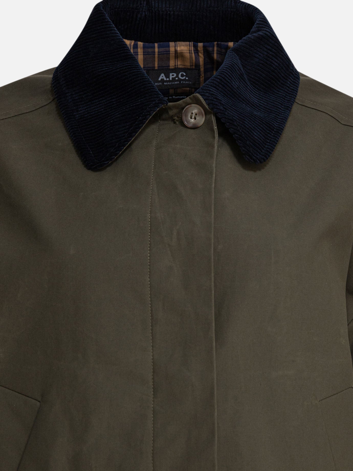 Giacche leggere & Trapuntate Solid colour  Verde - A.P.C. Donna | PDP | VIETTI Online Store | Zoom-Modal_3
