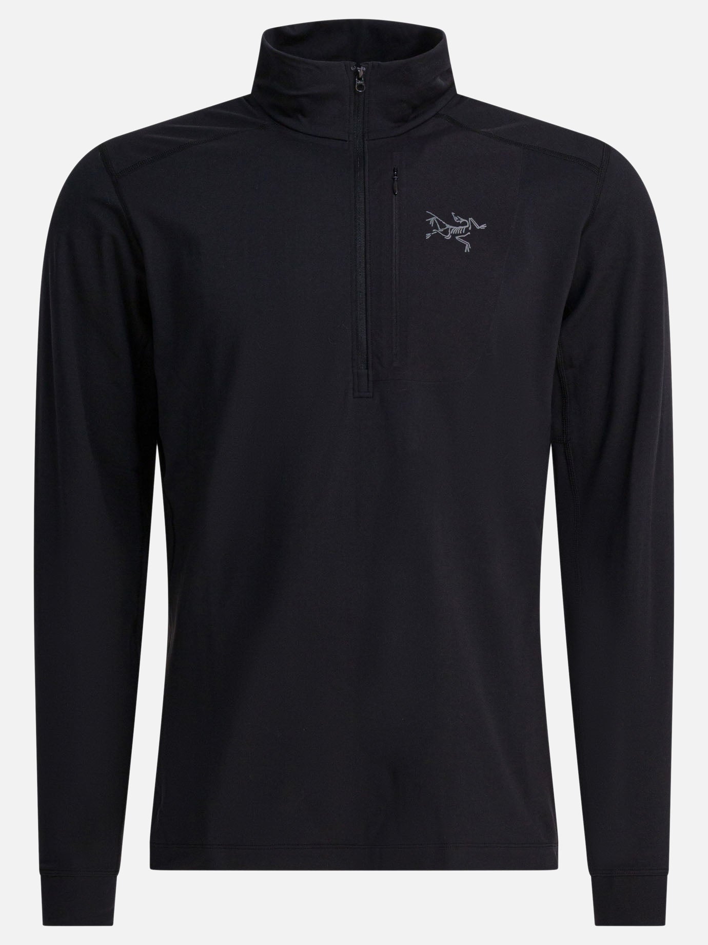 Felpe con mezza zip Logo  Nero - Arc'teryx Uomo | PDP | VIETTI Online Store | Zoom-Modal
