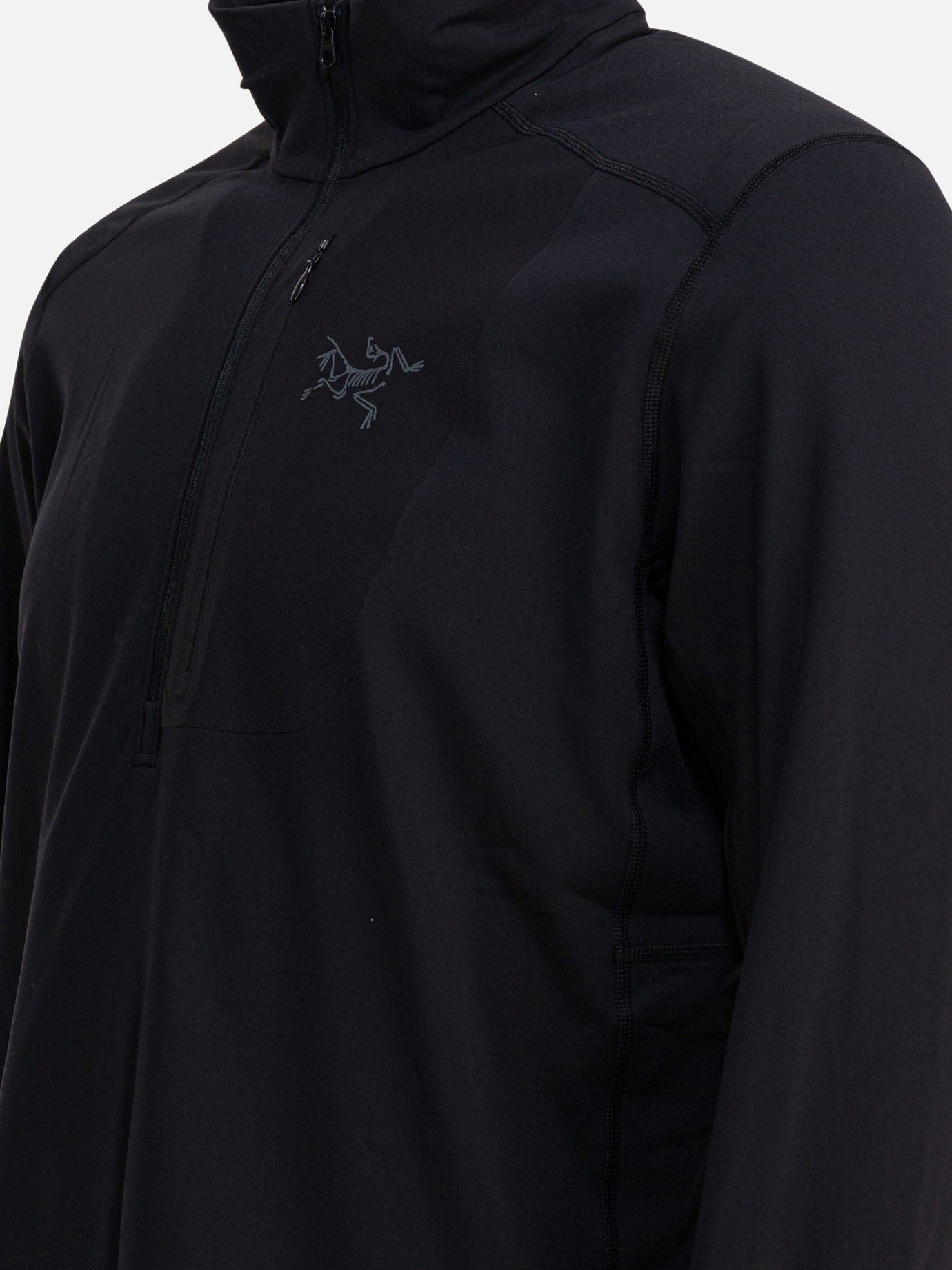 Felpe con mezza zip Logo  Nero - Arc&#39;teryx Uomo | PDP | VIETTI Online Store | thumbnail_4