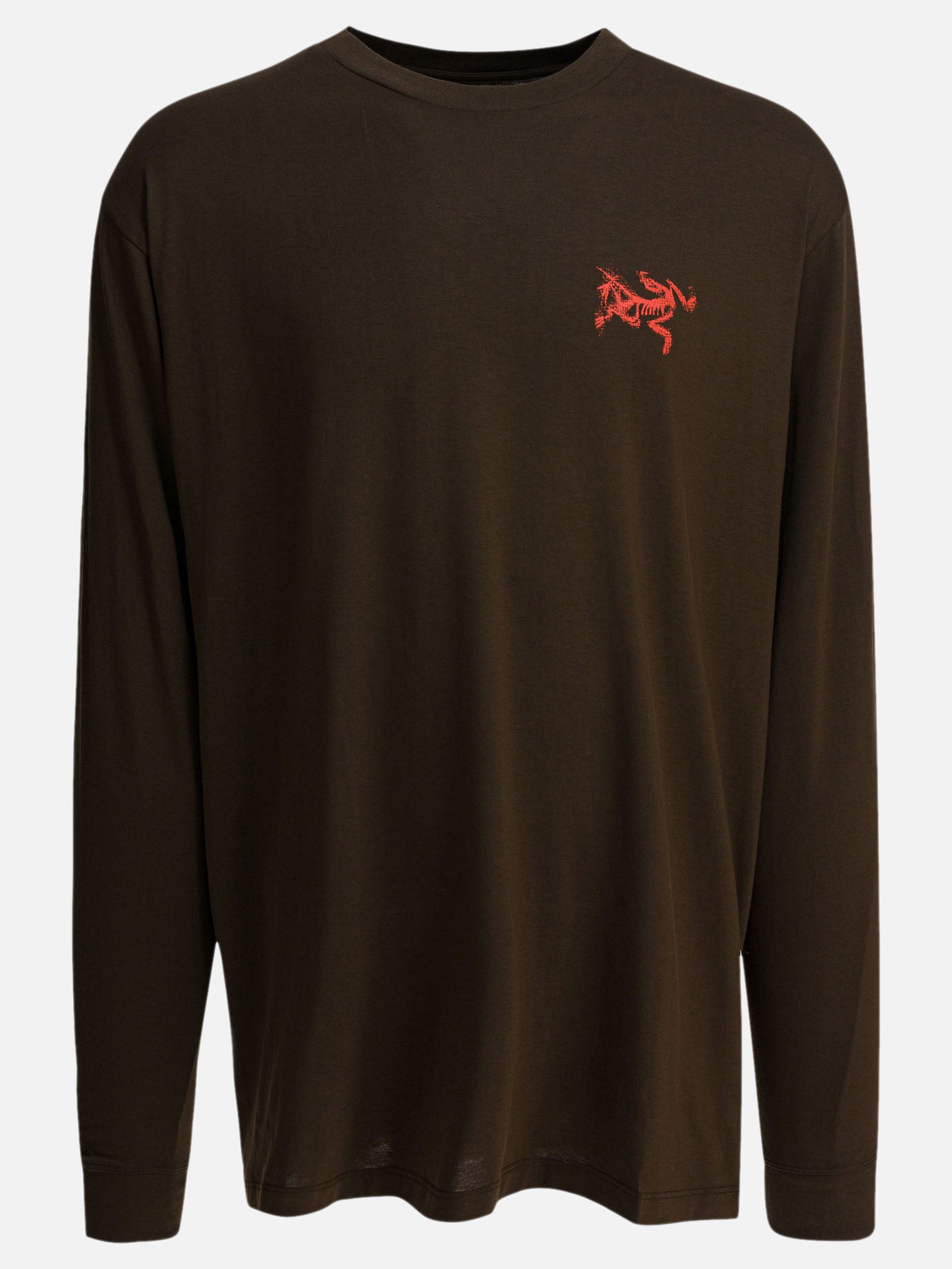T-shirt girocollo Logo  Marrone - Arc'teryx Uomo | PDP | VIETTI Online Store | Zoom-Modal
