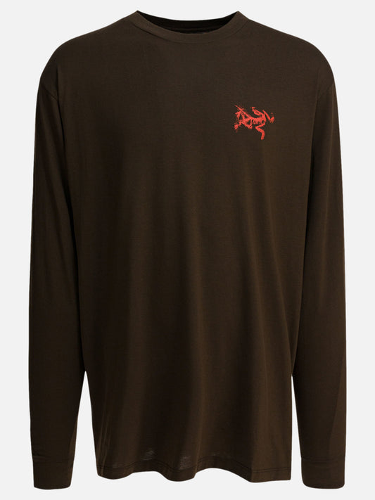T-shirt girocollo Logo  Marrone - Arc'teryx Uomo | PLP | VIETTI Online Store 
