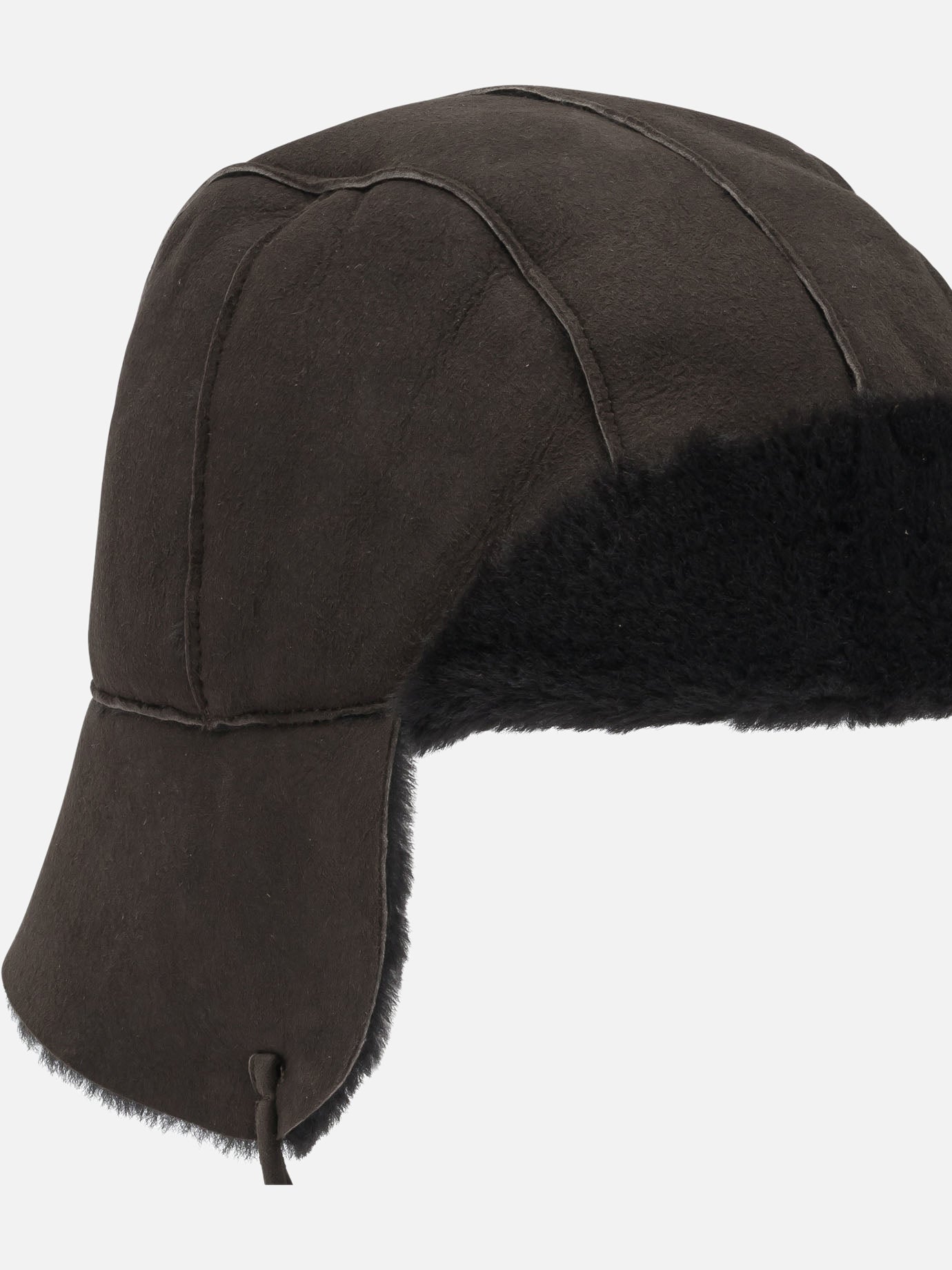 Beanies 100% lamb leather  Brown - Auralee Women | PDP | VIETTI Online Store | Zoom-Modal_4
