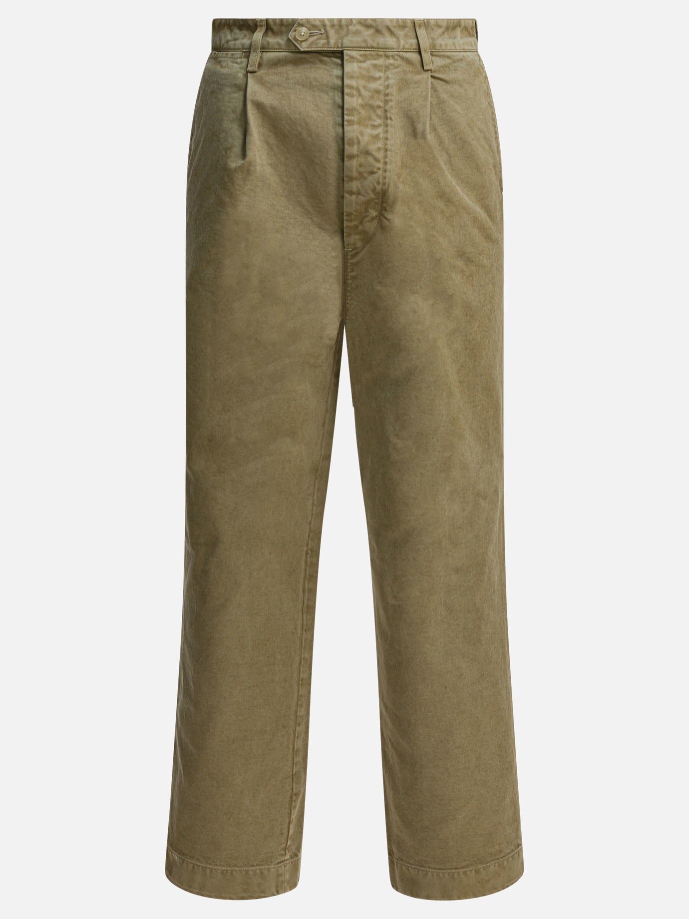 Pantaloni casual Solid colour  Verde - Auralee Uomo | PDP | VIETTI Online Store | thumbnail