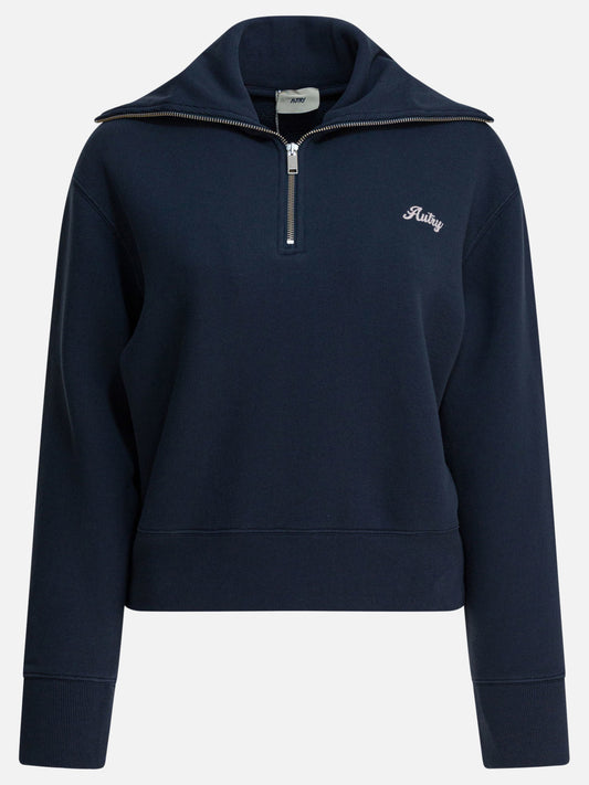 Half zip sweatshirts Logo  Blue - Autry Women | PLP | VIETTI Online Store 
