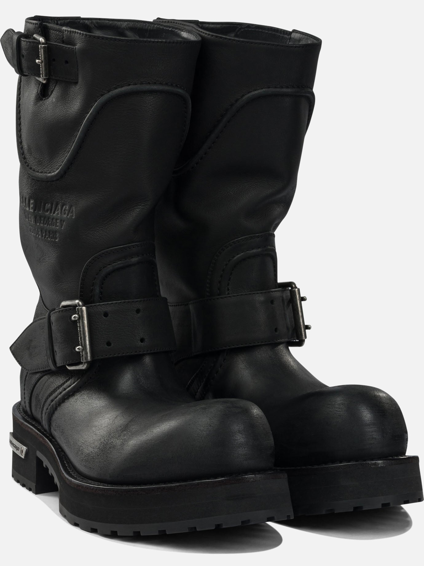 Pull-on boots 100% calfskin leather - 100% rubber  Black - Balenciaga Men | PDP | VIETTI Online Store | thumbnail_2