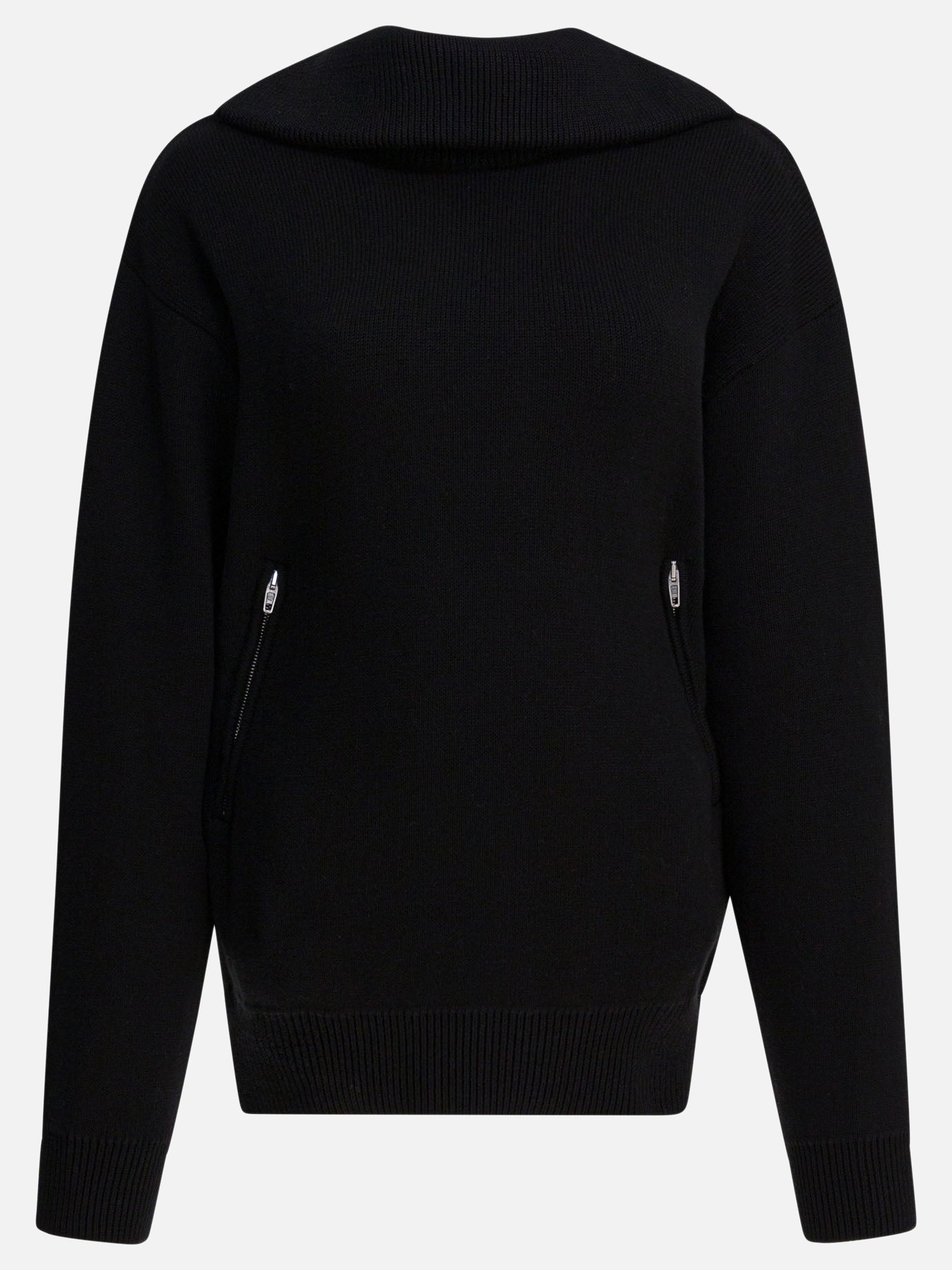 Half zip sweaters Solid colour  Black - Balenciaga Women | PDP | VIETTI Online Store | thumbnail