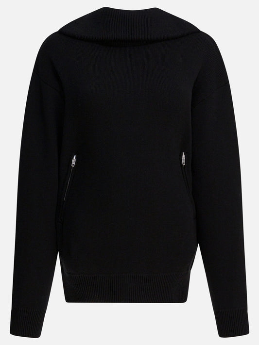 Half zip sweaters Solid colour  Black - Balenciaga Women | PDP | VIETTI Online Store 
