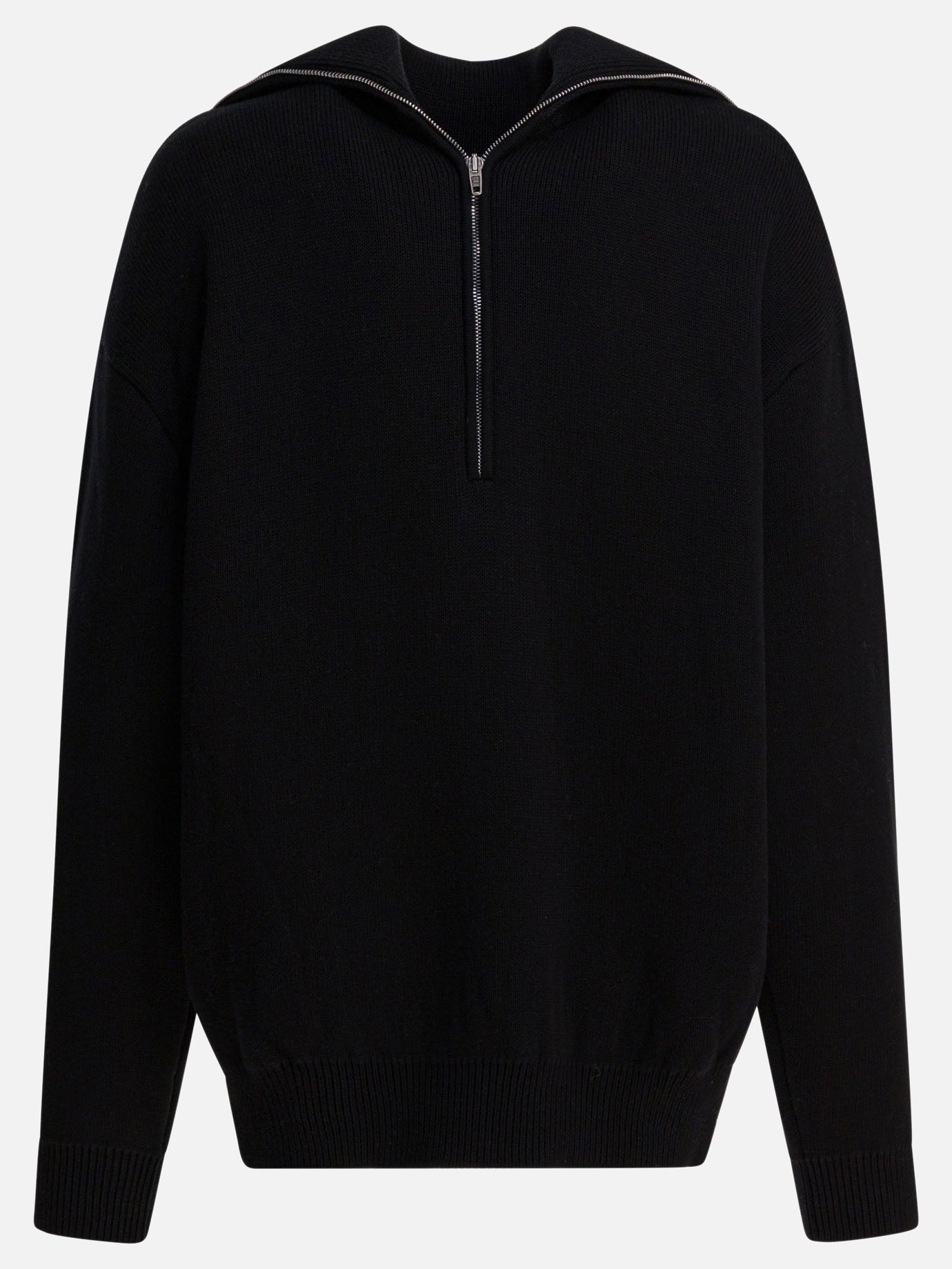 Half zip sweaters Solid colour  Black - Balenciaga Women | PDP | VIETTI Online Store | thumbnail_2