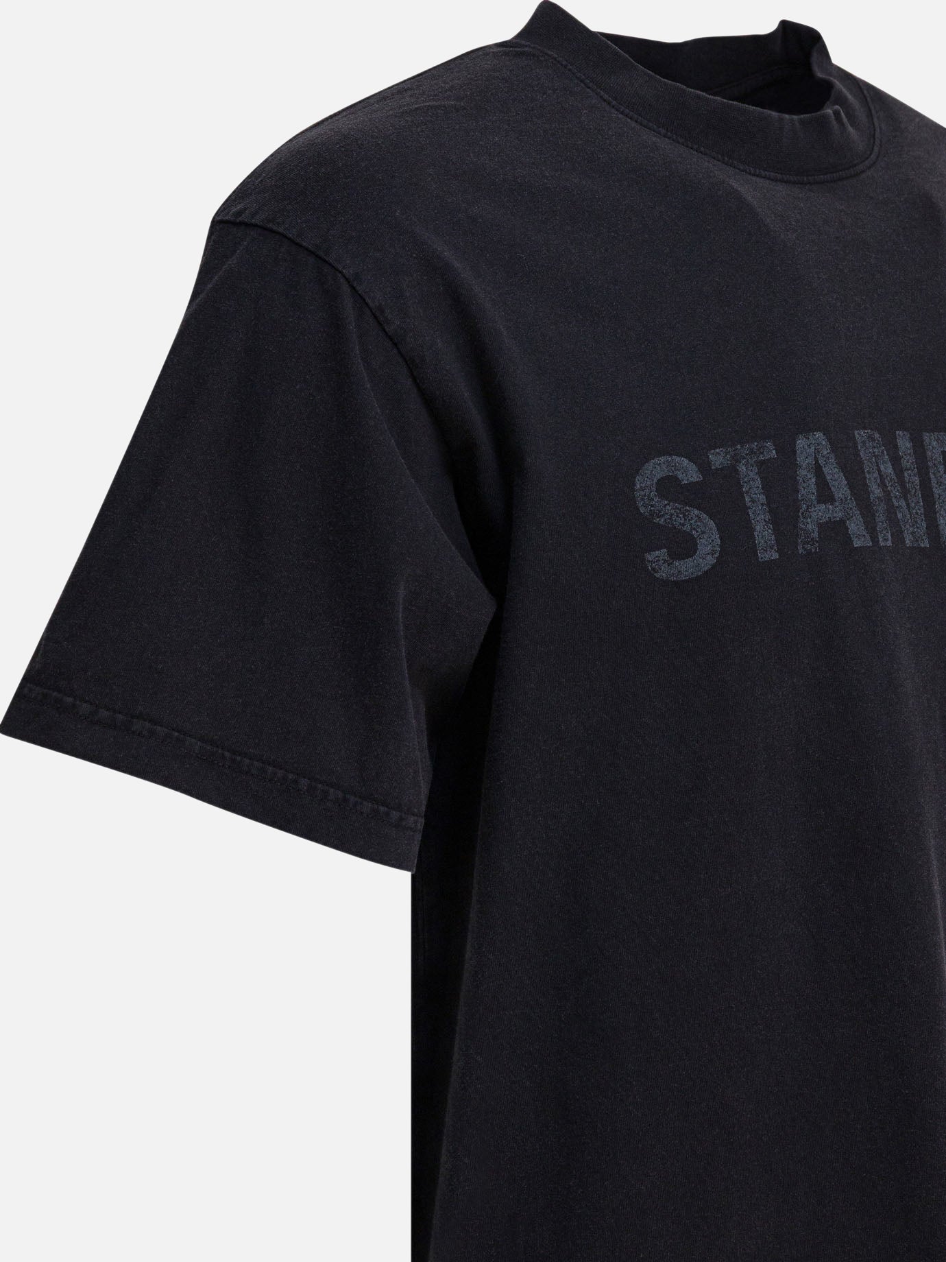 Crewneck t-shirts Print  Black - Balenciaga Men | PDP | VIETTI Online Store | Zoom-Modal_4
