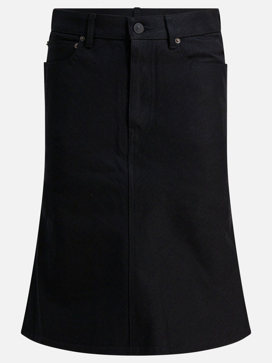 Gonne midi Solid colour  Nero - Balenciaga Donna | PDP | VIETTI Online Store 
