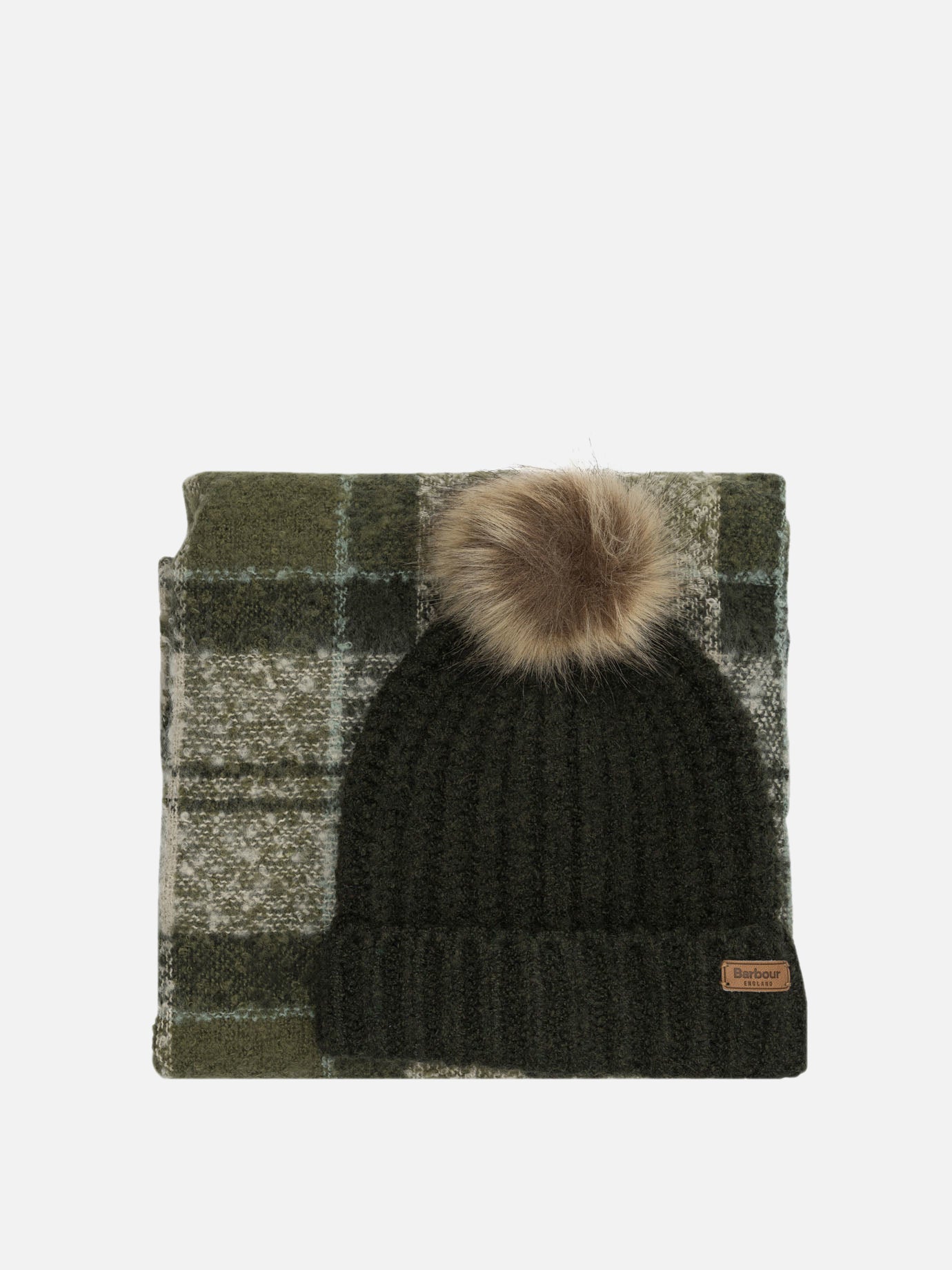 Sciarpe con frange 97% polyester 3% elastane  Verde - Barbour Donna | PDP | VIETTI Online Store | thumbnail